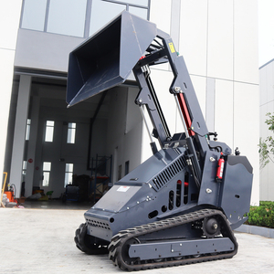 Hot-selling Cheap 1 Ton 1.5t <b>Stand</b> on Attachments Skid Steer EPA <b>Engine</b> Mini Skid Steer Track Loader - Product Image 5