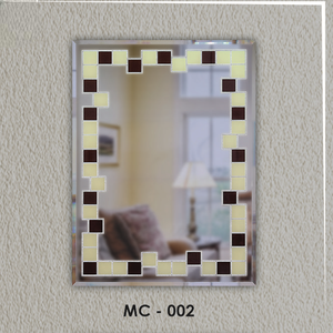 Home Decor Mosaic <b>Mirror</b> With colorful <b>Tiles</b> <b>Wall</b>-Mounted with clear Reflection Glass <b>for</b> Bathroom Bedroom Hallway Art Decor - Product Image 1