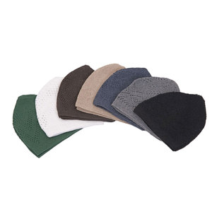 Chapeau de prière islamique musulman Kufi pour homme, bonnet traditionnel en coton, broderie personnalisée, vente en gros - Product Image 4