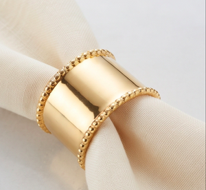 Anillos para Servilletas de Acero Inoxidable con Diseño Dorado Brillante, Ideales para Decoración de Mesa, Artículo de Cocina - Product Image 4