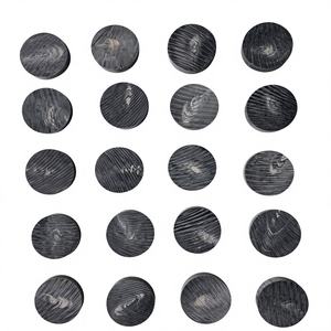 Botones de cuerno natural de búfalo ecológicos, cuentas planas en blanco, botones decorados, botones en blanco para logotipo personalizado, venta al por mayor de artículos de fantasía. - Product Image 3