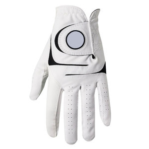 Gants de golf en cuir Cabretta pour hommes et femmes, sportifs, confortables, durables, respirants, antidérapants, design personnalisable, fermeture auto-agrippante - Product Image 3