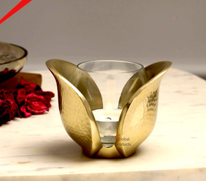 Candelabro Decorativo de Metal Dorado Premium 2026 para Uso en Ramadán y Decoración de Interiores, Centro de Mesa para Bodas - Product Image 2