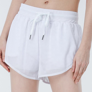 Men's Mint Green High Waist Drawstring <b>Shorts</b> Solid Color Breathable Quick Dry Casual Sport Style <b>Woven</b> Polyester Fabric Front - Product Image 3
