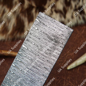 Barre de mosaïque en acier Damas forgé à la main de 10 pouces, personnalisable, pour la fabrication de couteaux, fournitures OEM ODM DIY industrielles - Product Image 5