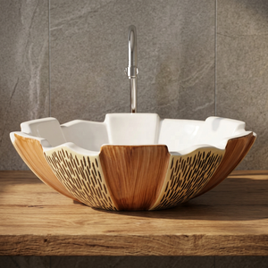 Modern Oval Shape Ceramic <b>Table</b> Top Lavatory Basin with <b>Lifetime</b> Warranty Countertop Art Sink for Mall Use - Product Image 5