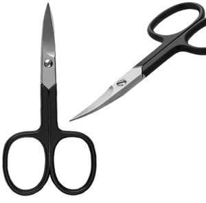 Ciseaux à ongles en acier inoxydable, lame droite, pointe acérée, coupe-cuticules de précision, outil professionnel durable pour le soin des ongles - Product Image 1