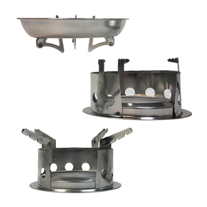 Estufa de Leña Plegable Portátil de Acero Inoxidable para Acampar y Hacer Picnic al Aire Libre, Cocina de Carbón con Diseño Triangular - Product Image 4