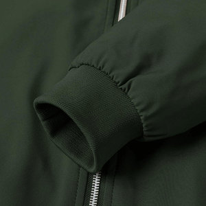 Bomber Jacket High Quality Front Zipper Long Sleeve 100% Polyester Winter Jacket Casual Style Breathable Bomber Jacket For Men's - Product Image 3