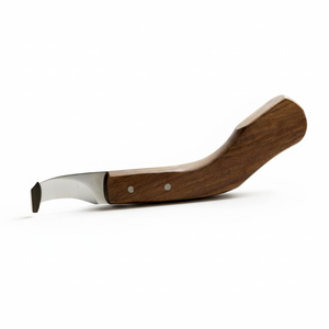 Cuchillo de Herrador Japonés de Acero Inoxidable de Doble Filo Afilado con Mango de Madera Liso Hecho de Materiales Premium para Diestros - Product Image 5