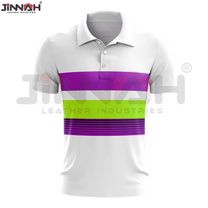 Polos de hombre de alta calidad para ropa urbana al por mayor, al mejor precio, de algodón, tallas grandes, con cuello vuelto, sublimados. - Product Image 5