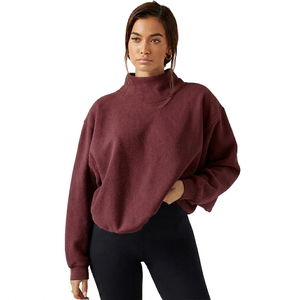 Top Holgado de Cuello Alto para Mujer con Mangas Largas Cómodas y Estilo Informal para el Día a Día - Product Image 5