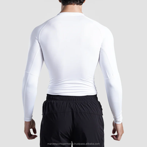 Camisetas de gimnasio de compresión para hombre personalizadas, tejido de punto de primera calidad, suministro al por mayor del fabricante de Pakistán - Product Image 4