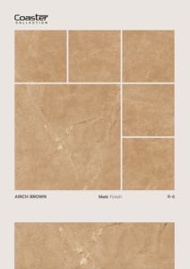 Carreaux de porcelaine finition mate 60x60cm, développés avec une surface sculptée en profondeur, un équilibre de tons naturels et un revêtement structuré. - Product Image 5