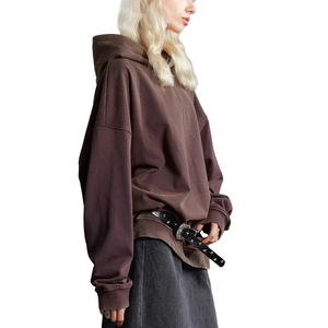 เสื้อฮู้ดดี้สตรีทแวร์แบบสั่งทำพิเศษ หรูหรา ลายไล่สีแบบออมเบร ผ้าคอตตอนหนานุ่ม ทรงโอเวอร์ไซส์ - Product Image 4