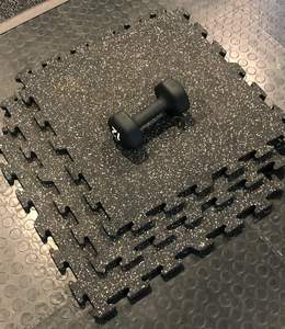 Black 10mm <b>Interlocking</b> Rubber <b>Tile</b> - Product Image 5