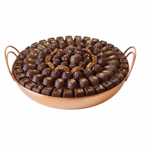 Admirable diseño de tazón decorativo para servir chocolate, tazón de chocolate de metal chapado en cobre de primera calidad para eventos y catering. - Product Image 5