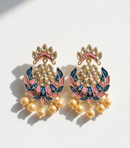 Boucles d'oreilles pendantes en perles plaquées or, imitation perle, pour mariage, femmes - Product Image 6