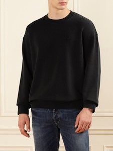 Sudadera de Cuello Redondo, Corte Holgado, Detalle de Hombros Caídos, Apariencia Lisa y Sólida, Suave y Transpirable, Top de Moda Otoñal, Logotipo Personalizado - Product Image 1