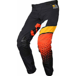 Pantalones de Motocross para Hombre, Pantalones de Motocicleta de Cuero Vacuno Negro con Gráficos Sublimados Transpirables y Resistentes a la Decoloración - Product Image 2