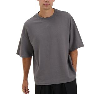 Camiseta de Algodón Blanca para Hombre, Diseño Personalizado, Más Vendida en el Mercado en Línea, Hombros Caídos, Manga Corta, Serigrafía, de BD - Product Image 3