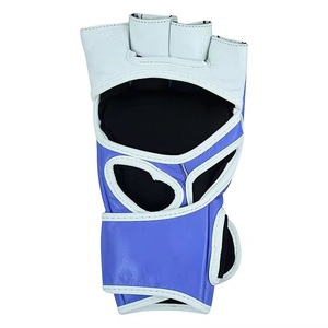 Nuevos Guantes de Boxeo para Adultos y Niños, Medios Dedos, Protectores de Muñeca, Transpirables, con Cierre de Cordones, de Cuero, para Taekwondo, Muay Thai, Saco de Arena - Product Image 6