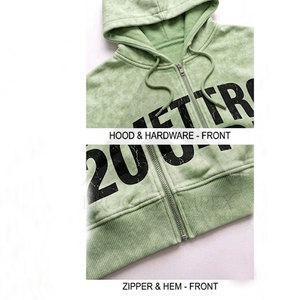 Sudadera con capucha personalizada para hombre, con cremallera completa, gruesa, de invierno, corte holgado, estampado digital, talla grande, hombros caídos, estilo urbano, Process Impex - Product Image 5