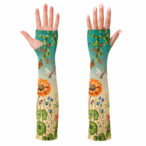 Nuevas Mangas de Ciclismo con Diseño Floral Estampado, Protección Anti-UV, Unisex, Compresión para Adultos, BNSB SPORTS, Mangas Personalizadas OEM - Product Image 4