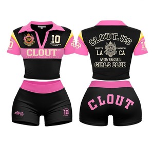 2026 TAHAD Women's Custom Logo Manufacturers Candy Colors Gym Half Zipper Jacket and Shorts 2 Pieces Women Tracksuit Set - Product Image 5