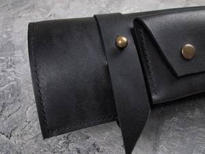 Sac de transport en cuir robuste pour couteaux de chef, personnalisé, pour le voyage, pochette de rangement pour plusieurs outils de chef, sac pliable professionnel pour chef LKR-0276 - Product Image 2