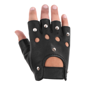 Custom Premium Napa Leather Fingerless Driving <b>Gloves</b> Unisex Half Finger Biker Motorcycle Cycling <b>Gloves</b> Wholesale Manufacturer - Product Image 2