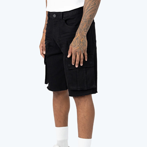 Top Trending <b>Men</b> Denim Shorts Custom Made Eco-Friendly Front Logo Lightweight Easy Wear Breathable Comfortable Durable Material - Product Image 2