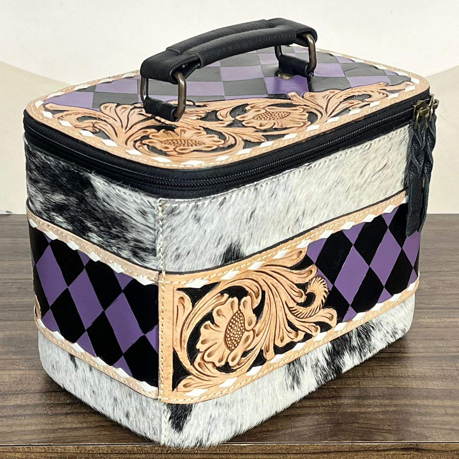 Purple & Black Checkered