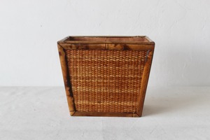Vintage Style Rattan Waste Bin For Home Office Bedroom Dry Waste Collection Hotel Room Dustbin And Rustic <b>Interior</b> Decoration - Product Image 5