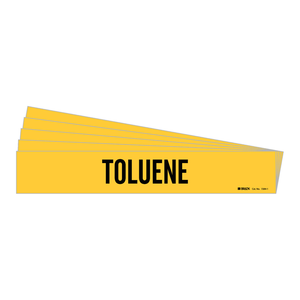 Brady Toluene Pipe <b>Marker</b>-Industrial Traffic Sign Board <b>for</b> Chemical <b>Plant</b> Piping - Product Image 3