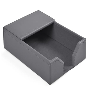 Gray Bonded Leather <b>Memo</b> Holder PU Leather <b>Memo</b> <b>Pad</b> Holder Rectangular shape - Product Image 2