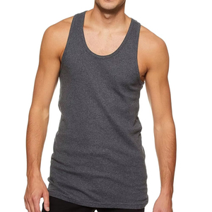 Camiseta sin mangas estilo vintage para hombre – Camiseta de gimnasio ligera de punto sin mangas con diseño de cuello redondo para entrenamiento en el gimnasio - Product Image 1