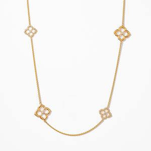 Collar con Colgante de Diamante Fleur de Oro Blanco de 14K, Corte Radiante de 0.90ct, Cultivado en Laboratorio, Certificado IGI D-G/VS, Ideal para Bodas, Venta al Por Mayor - Product Image 1