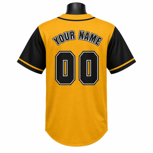 Maillot de baseball OEM de haute qualité 100 % polyester, couleur et logo personnalisés, grande taille, respirant, séchage rapide, vêtements de sport - Product Image 2