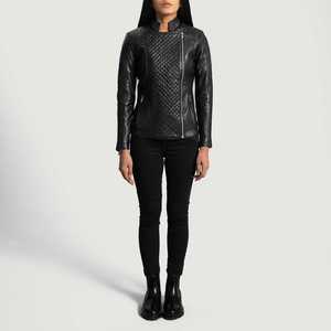 Unique Hot Selling Design <b>Women</b> Leather Jacket Leather <b>Women's</b> Solid Jacket OEM Design Logo Jackets - Product Image 4