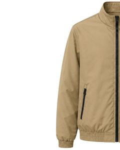 Customized Khaki <b>Men</b> <b>Lightweight</b> Bomber <b>Jacket</b> Full Zip Casual Windbreaker Stand Collar Autumn Streetwear Fashion Outerwear Coat - Product Image 3