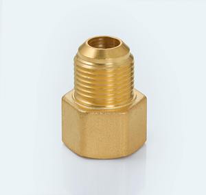 Adaptateur professionnel en laiton de 1/2 pouce SAE, raccord droit mâle-femelle pour systèmes de climatisation et de compresseurs - Product Image 1