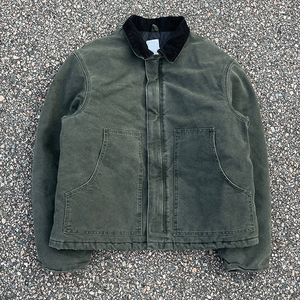 Custom Men's Heavyweight Duck <b>Canvas</b> <b>Work</b> <b>Jacket</b> Distressed Carpenter Trucker Bomber Utility <b>Jacket</b> Streetwear Wholesale - Product Image 1