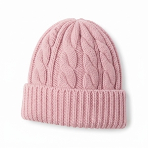 Bonnet en laine acrylique tricoté torsadé personnalisé, unisexe, épais, chaud et doux, idéal pour le ski, les activités de plein air et le quotidien. - Product Image 4