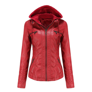 Chaquetas de Cuero para Mujer, Cuello Alto, Forro de Cuero, Cálidas para Invierno, Acolchadas, Transpirables, Servicio OEM ODM - Product Image 5
