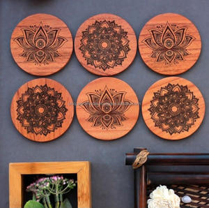 Juego de posavasos ecológicos, accesorios de mesa de comedor de té y café en blanco, alfombrilla/almohadilla a granel sin boda para fiesta de cocina - Product Image 2