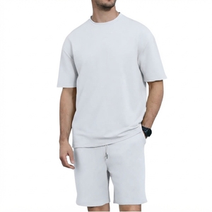 Custom <b>T</b> <b>Shirt</b> Sets 2026 Summer Men's Men's <b>Suit</b> Clothing Men's Short-Sleeved <b>T</b>-<b>Shirt</b> Sportswear Men's Two-Piece Set - Product Image 2