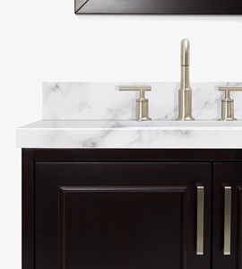Gabinete de Baño OEM Mary de 85 Pulgadas con Doble Lavabo, Solo 3 Opciones de Acabado, Directo de Fábrica en Vietnam - Product Image 6