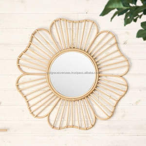 Best Quality Boho Modern Design <b>Wall</b> Mirror Handmade Rattan <b>Wicker</b> <b>Decorative</b> for Home and Kids Room - Product Image 5