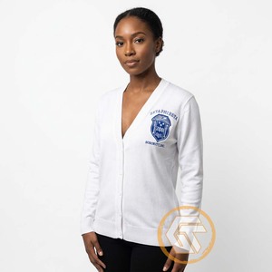 Tesoros Griegos: Apliques de Acrílico Sólido Personalizados Zeta Phi Beta, Bordados y Tejidos, Transpirables, de Invierno, para Sororidades, de Secado Rápido, para la Parte Delantera - Product Image 4
